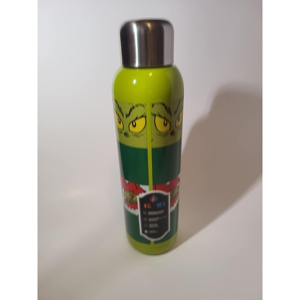 The Grinch Water Bottle Reusable 4 Hours Hot & Cold New Christmas Tiktok Viral